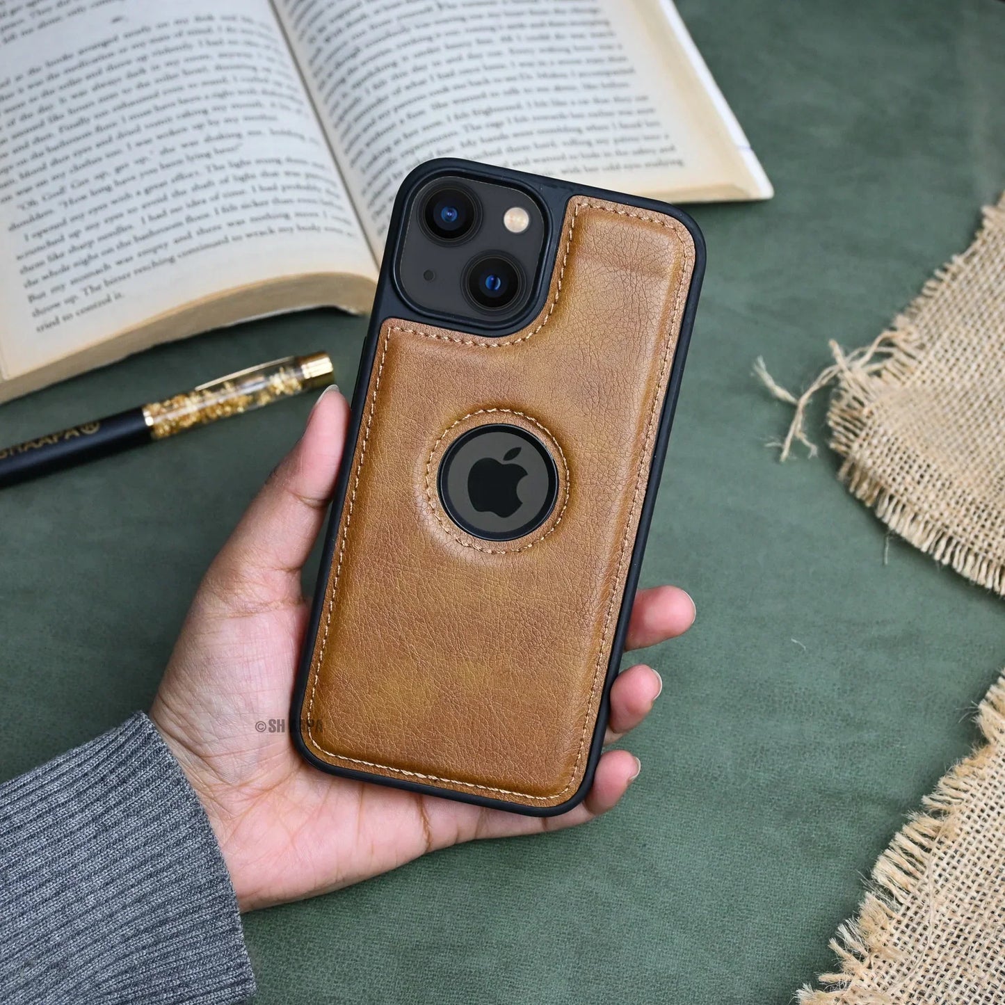 Luxury Stitched Leather Case - iPhone