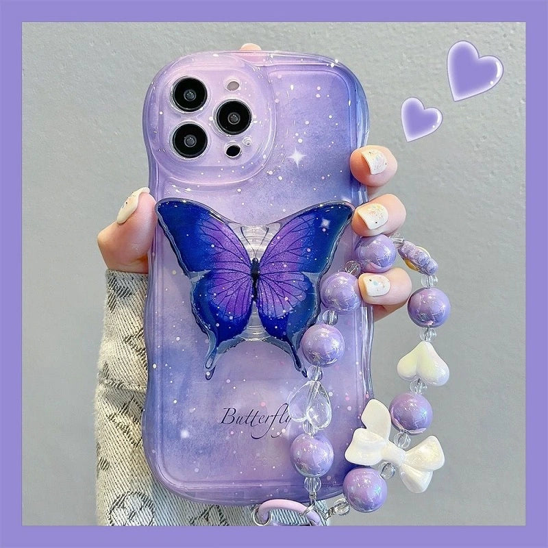 Butterfly Radiance Case with Charm - iPhone