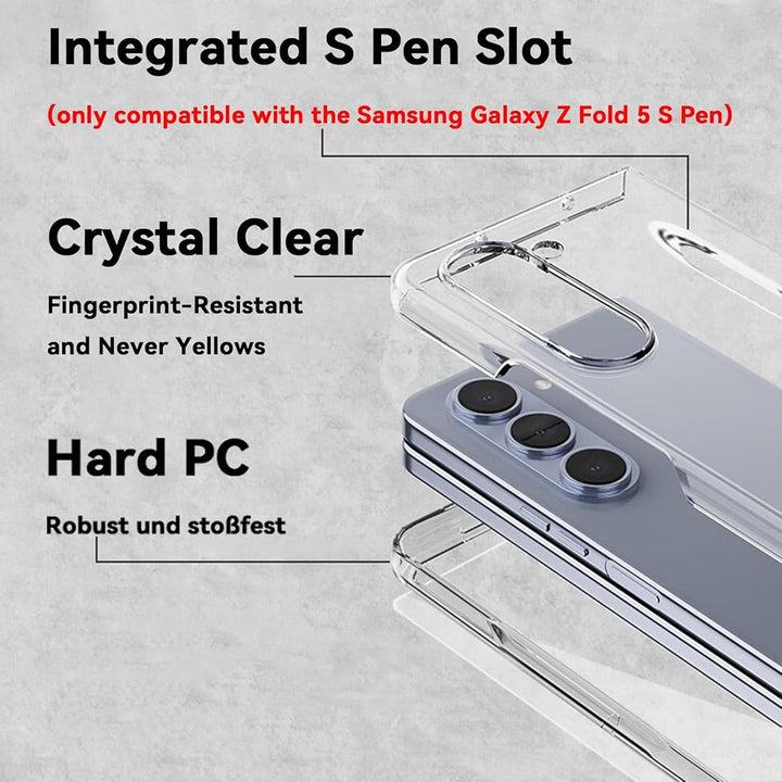 Galaxy Z Fold Series Clear Transparent Case