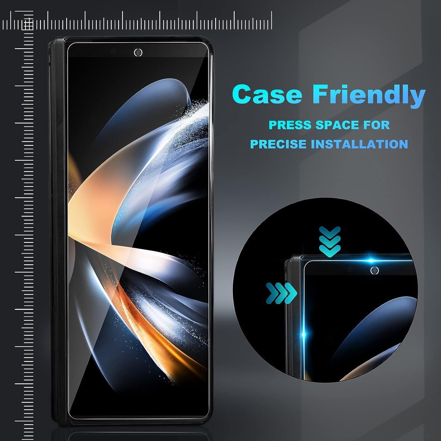 Galaxy Z Fold5 Anti-Spy Privacy 9H Tempered Glass