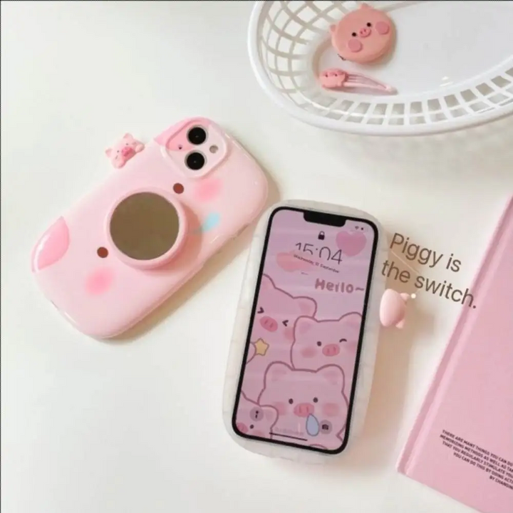 Charming Piggy Camera Phone Case - iPhone