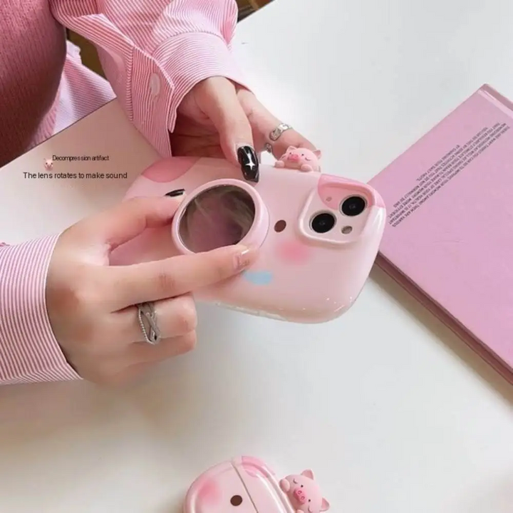 Charming Piggy Camera Phone Case - iPhone