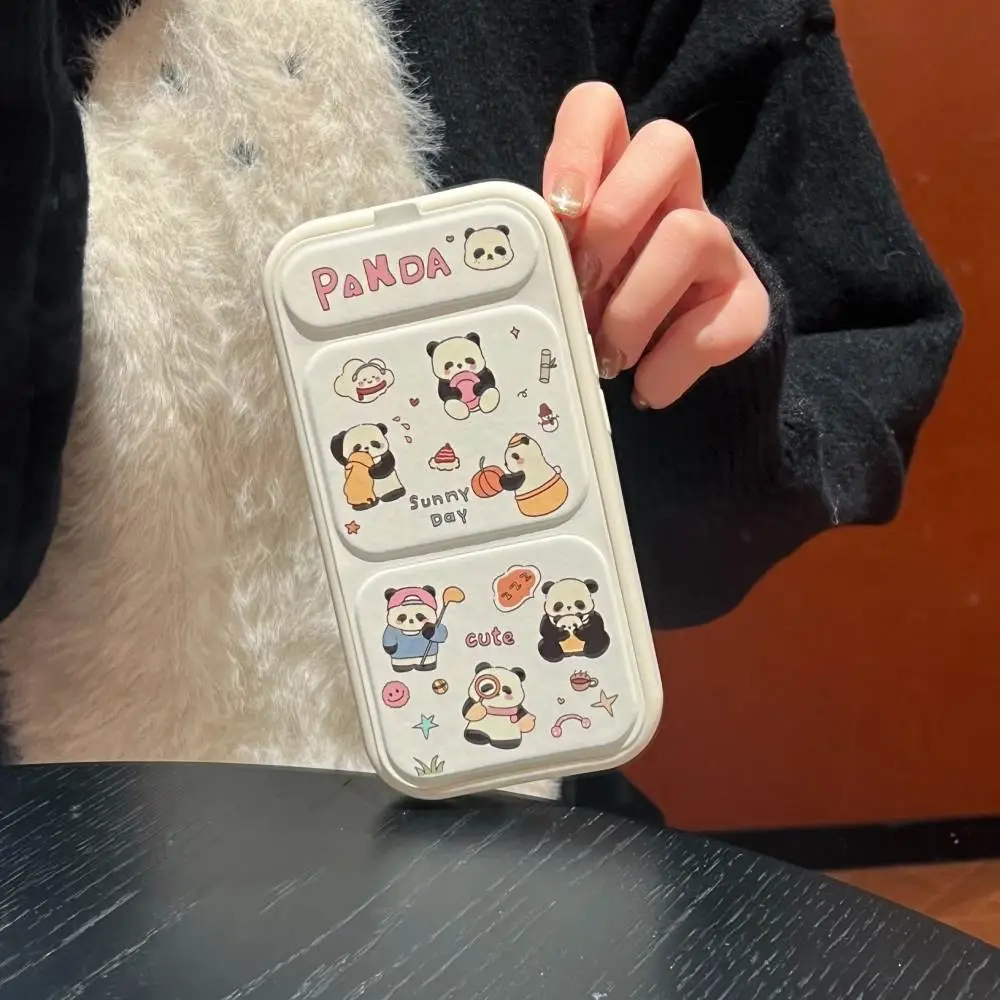 Adorable Panda Fold Stand Case - iPhone