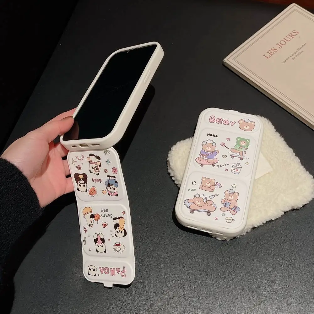 Adorable Panda Fold Stand Case - iPhone