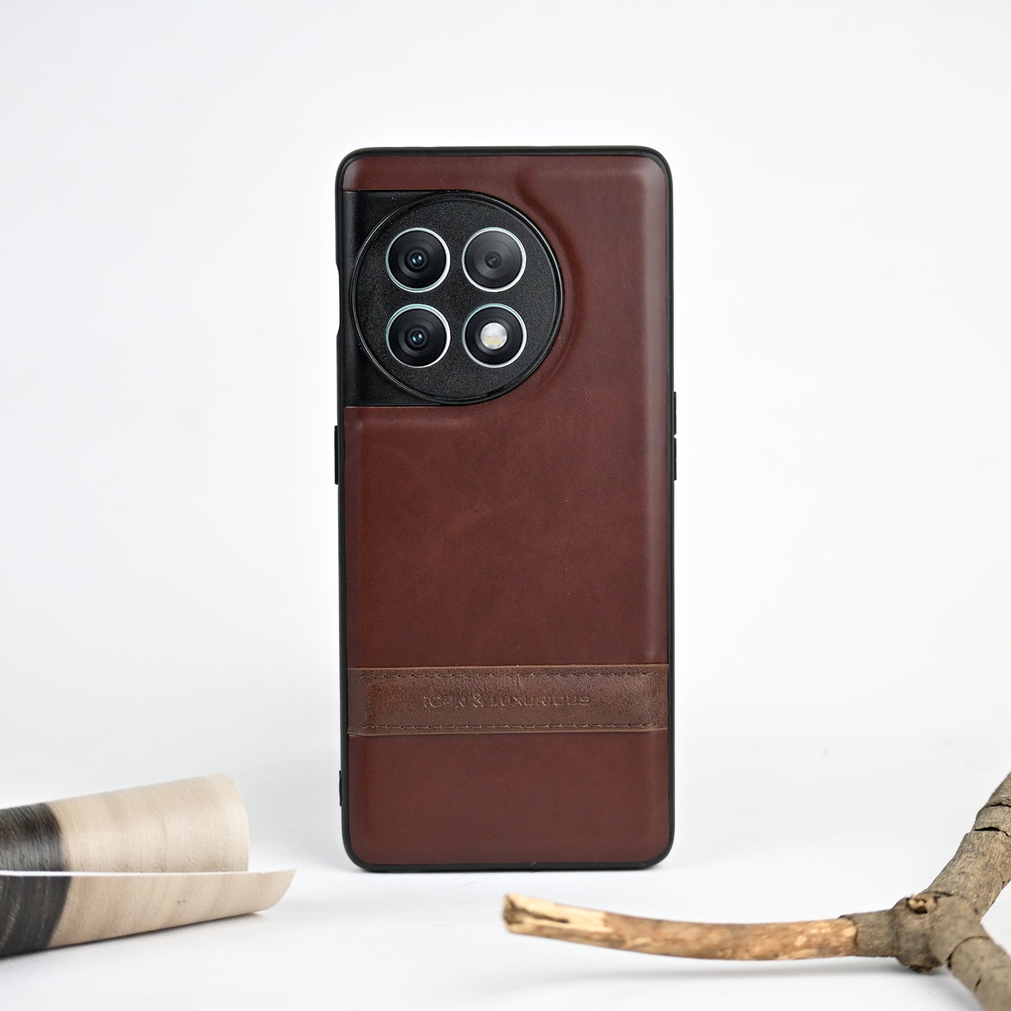 Puff Style Genuine Leather Case - OnePlus (Buy 1 Get 1)