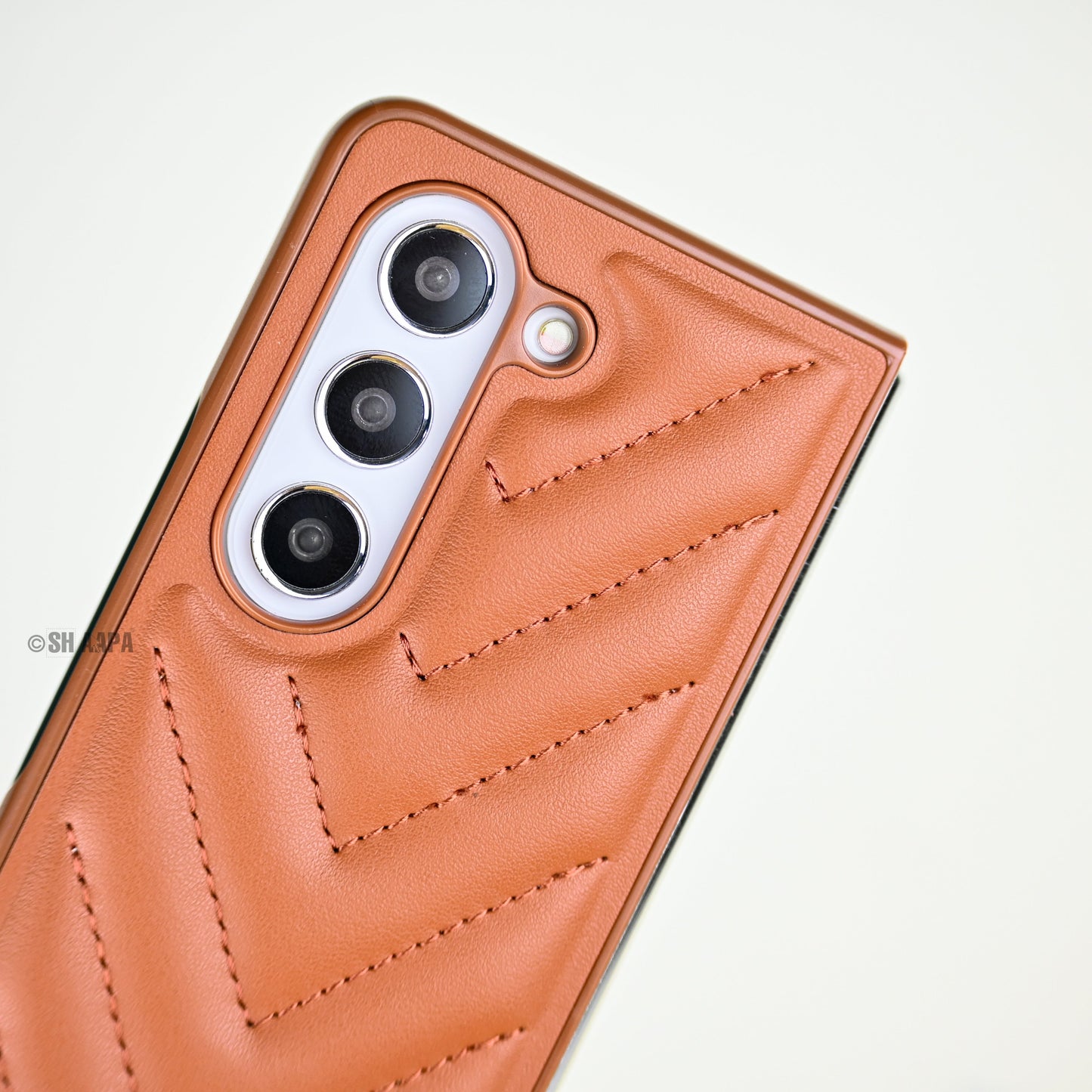 Galaxy Z Fold5 Puffer Style Leather Case