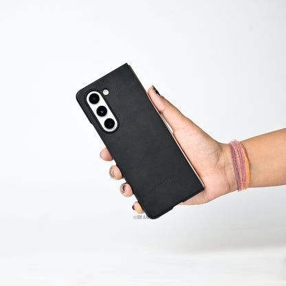 Galaxy Z Fold5 Hybrid Leather Case