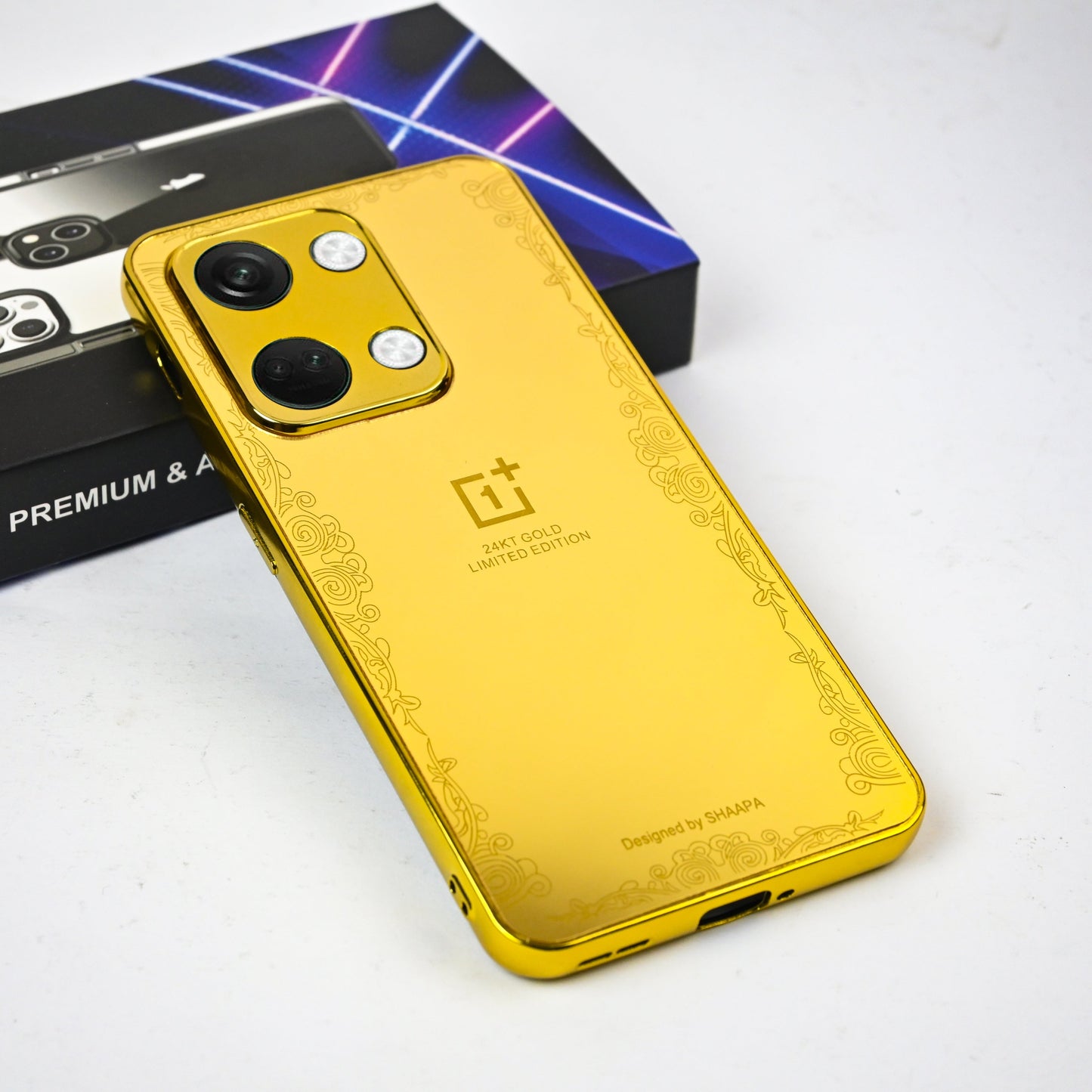 Exclusive Handcrafted Gold Plated Case - OnePlus (Buy 1 Get 1)