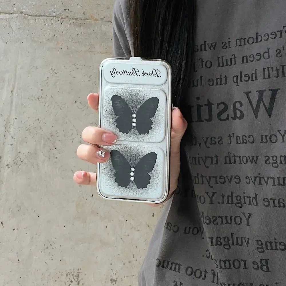 Dark Butterfly Folding Phone Stand Case - iPhone