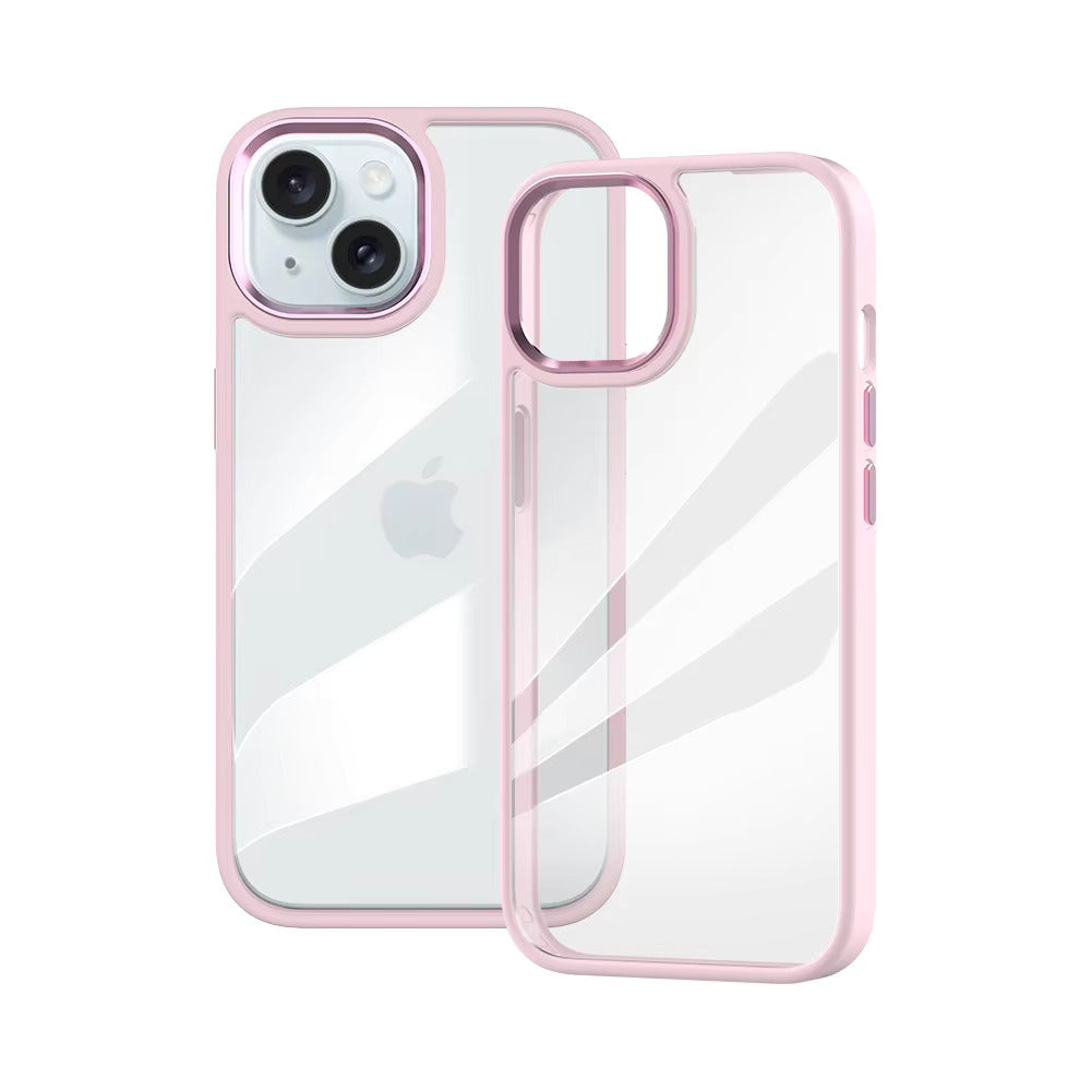 Luxury Metal Camera Frame Button Shockproof Case  - iPhone