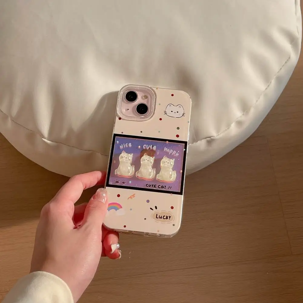 Holographic Cat Vibes Case - iPhone