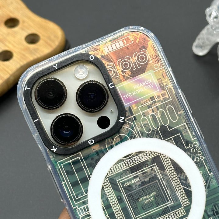 Circuit Board Design Mag-Safe Compatible Case - iPhone