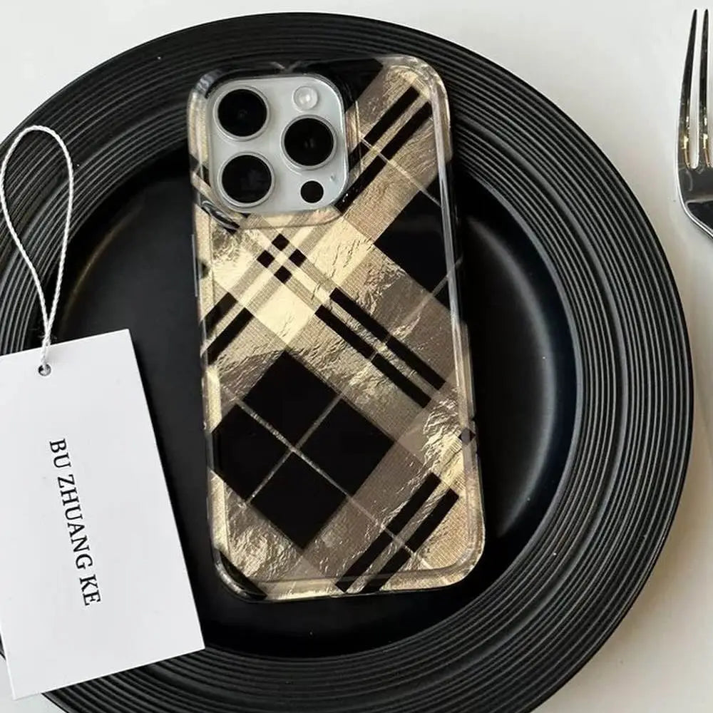 Plaid Luxe Case with Gloss Finish - iPhone