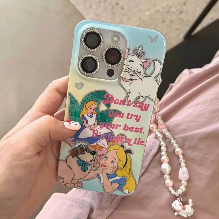 Miss Princess Case With Pendant Charm - iPhone