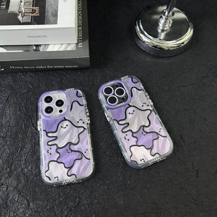 Glow Ghost Purple Case - iPhone