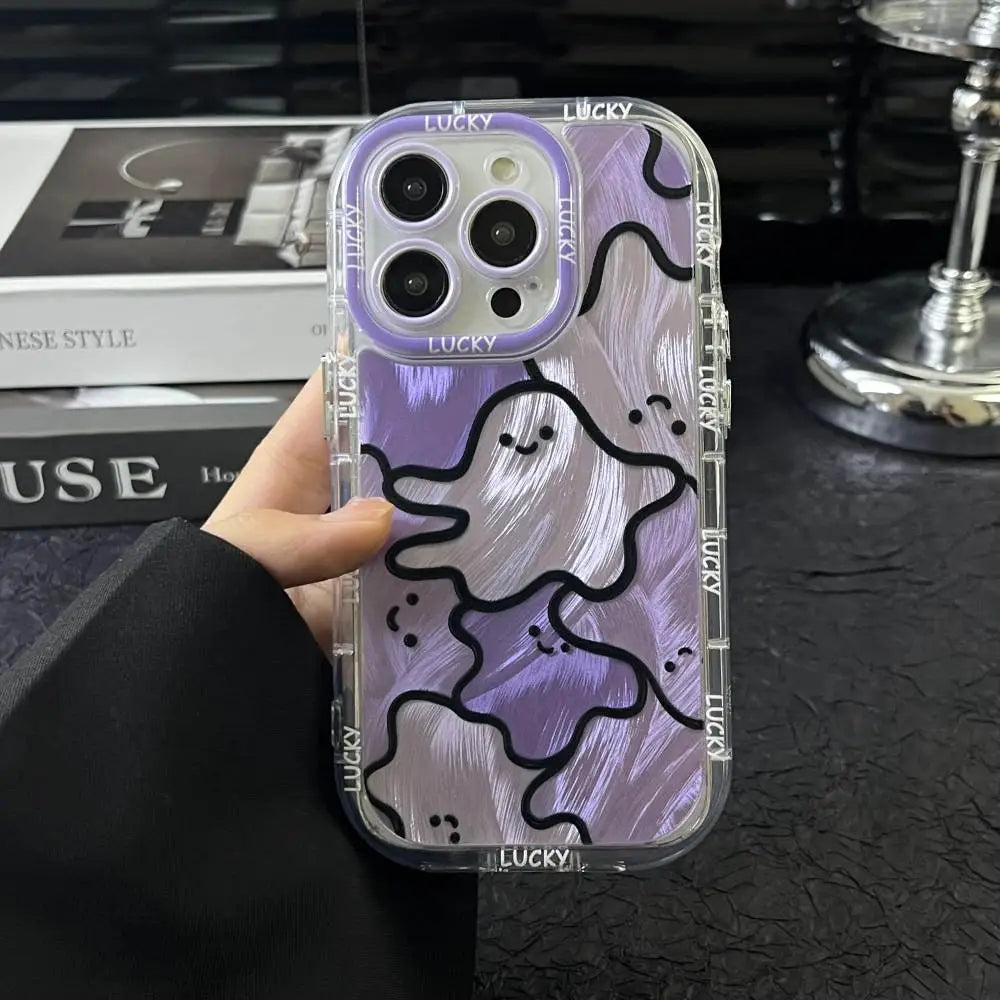 Glow Ghost Purple Case - iPhone