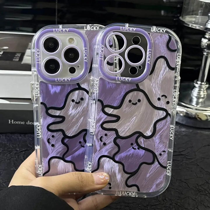 Glow Ghost Purple Case - iPhone