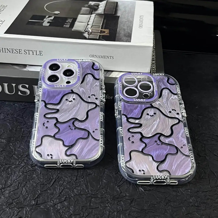 Glow Ghost Purple Case - iPhone