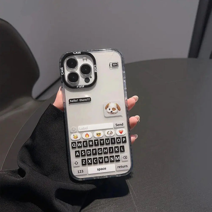 Chat Box Shockproof Creative Case - iPhone