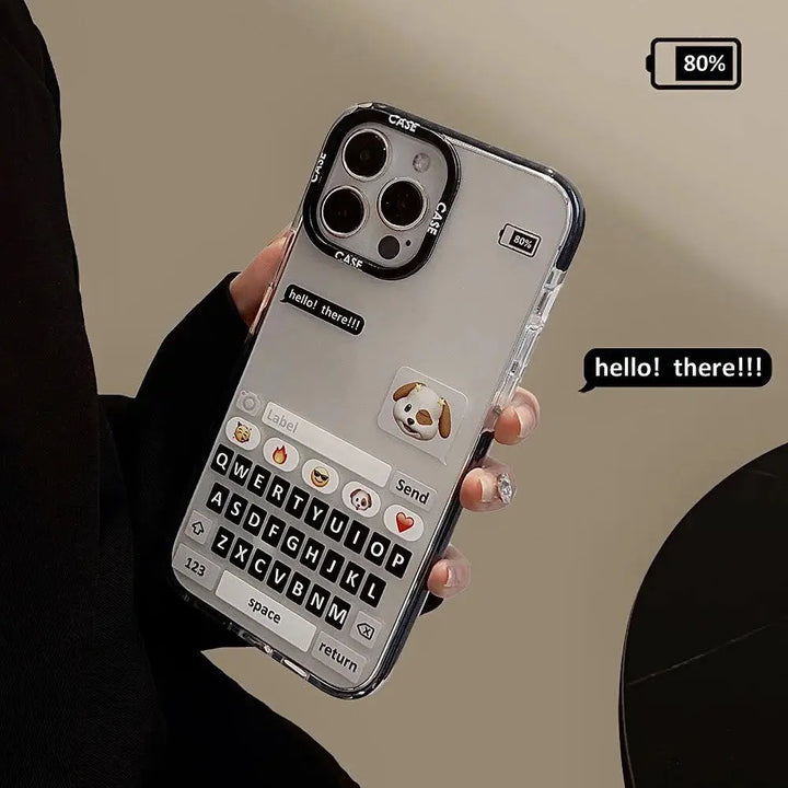 Chat Box Shockproof Creative Case - iPhone