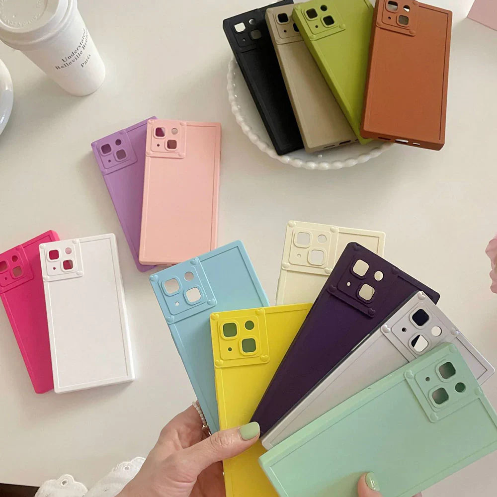 Pastel Rectangular Shape Colour Case- iPhone