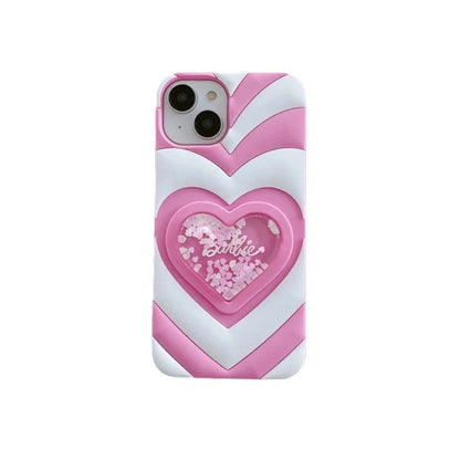 Barbie Liquid Heart Case - iPhone