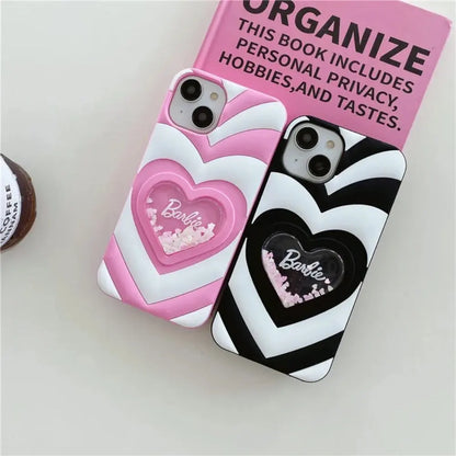 Barbie Liquid Heart Case - iPhone