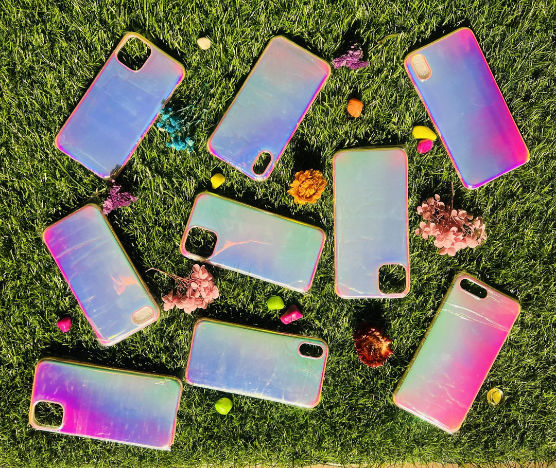 Round Soft Holographic Case - iPhone