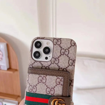 Luxury Brand Gucci Wallet Case - iPhone