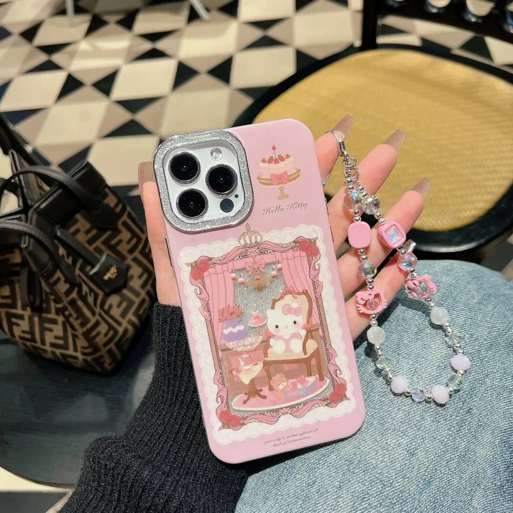 Princess Kitty Shimmer Case With Pendant Charm - iPhone