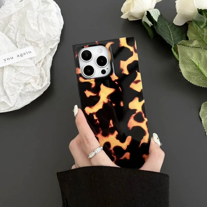 3D Rectangular Shape Fire Case - iPhone