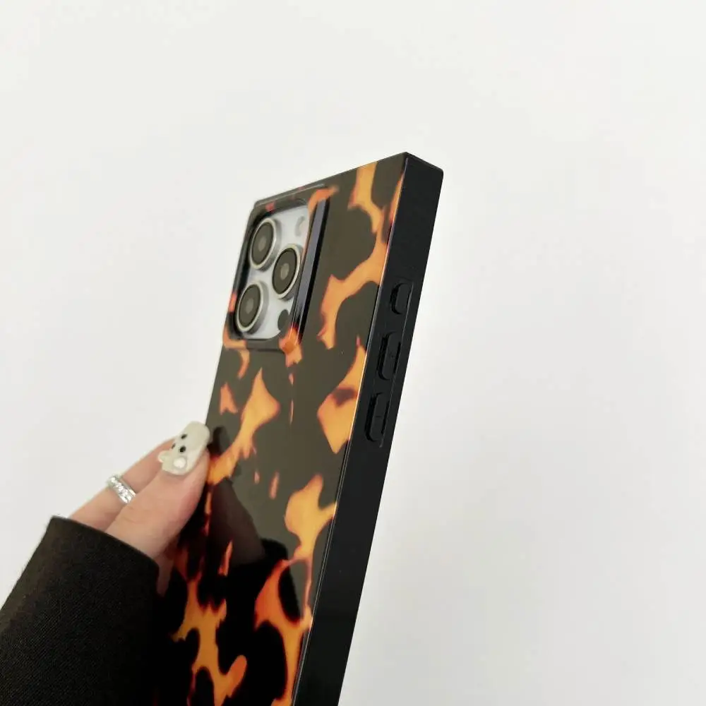 3D Rectangular Shape Fire Case - iPhone