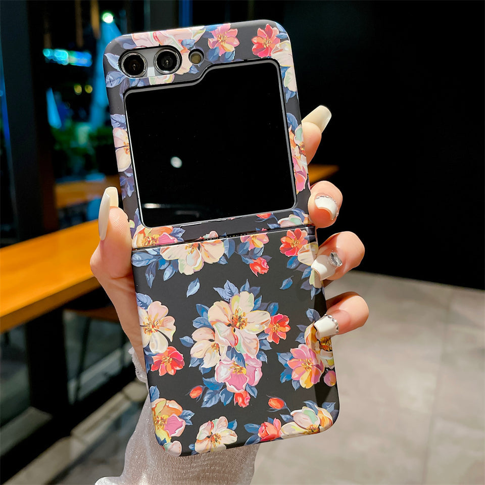 Galaxy Z Flip5 Ultra Thin Floral Hard Shell Case