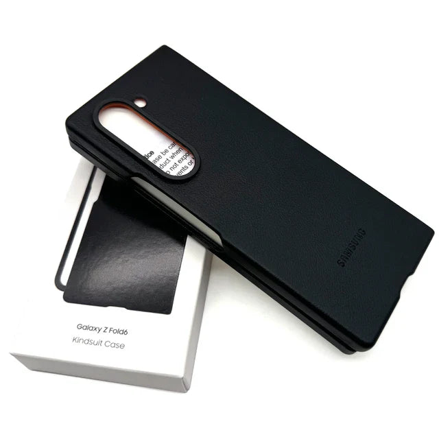 Galaxy Z Fold6 Premium Durable Leather Texture Case