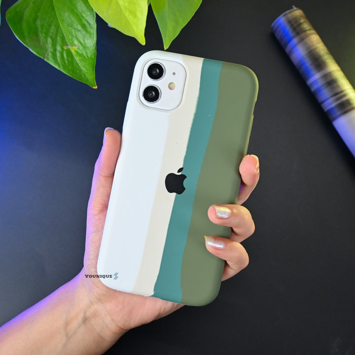Rainbow Pattern Soft Silicon Case - iPhone 11