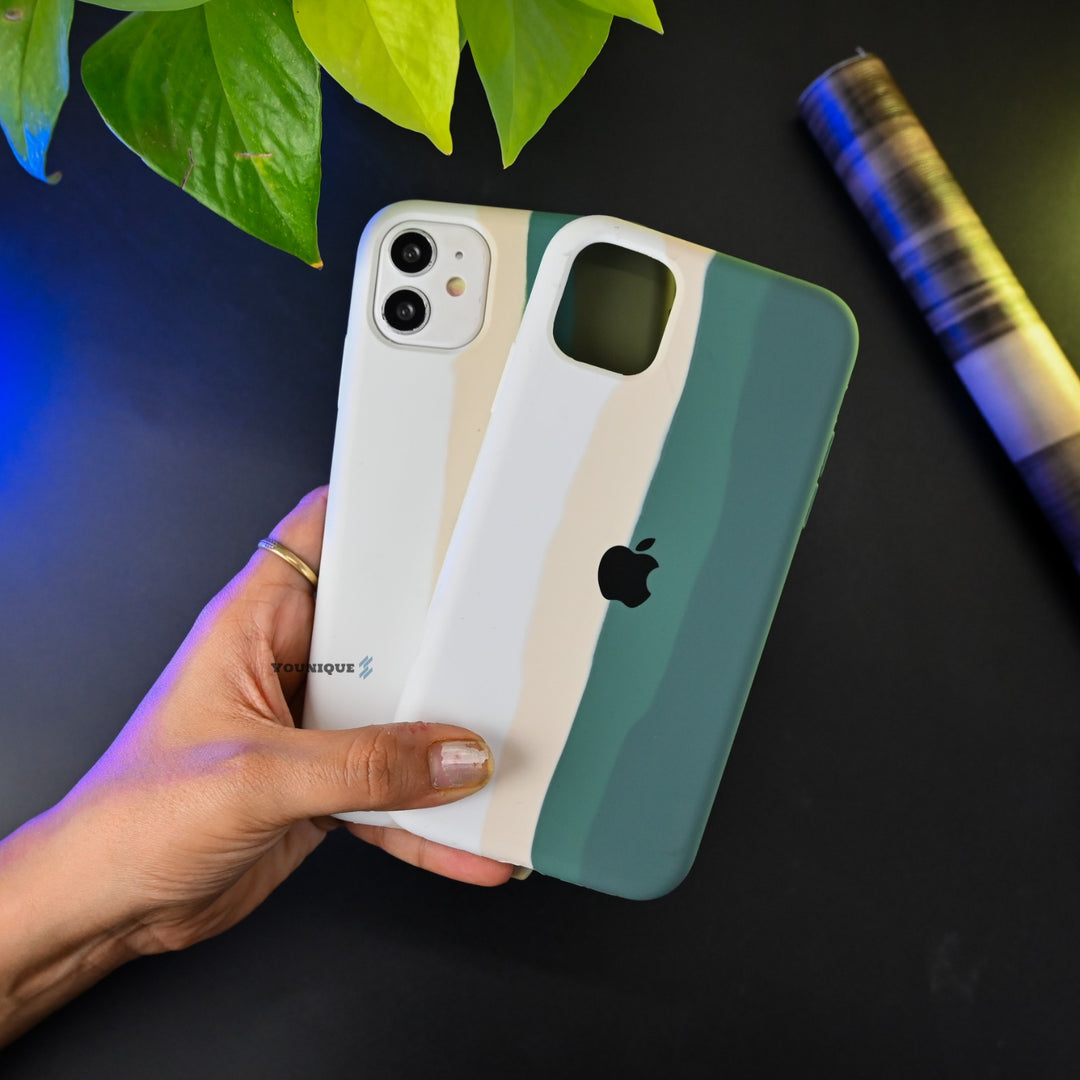 Rainbow Pattern Soft Silicon Case - iPhone 11