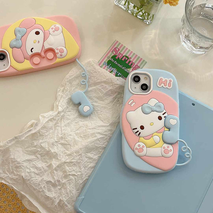 Melody Cat Calling Silicone Case - iPhone