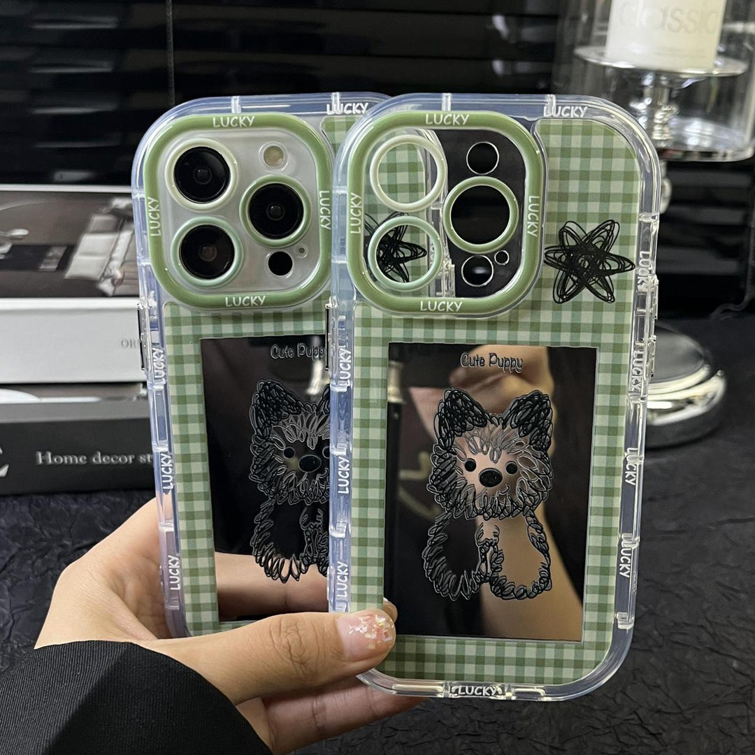 Pawfect Gingham Mirror Case - iPhone