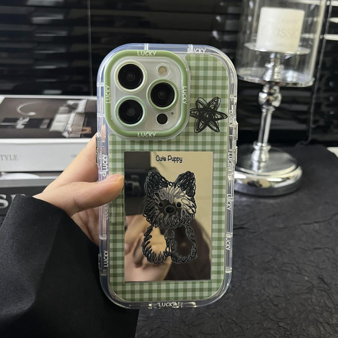 Pawfect Gingham Mirror Case - iPhone