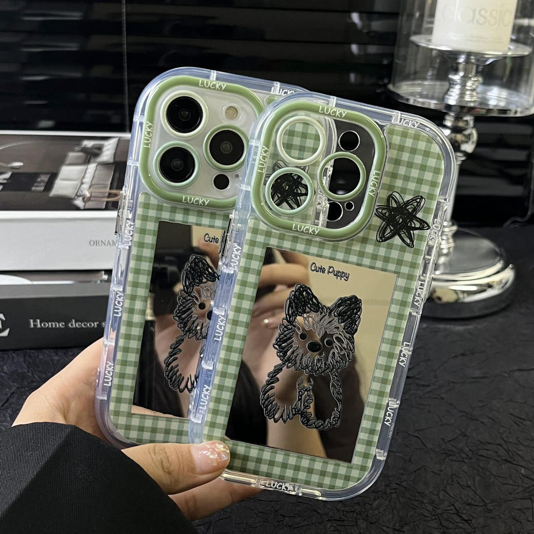 Pawfect Gingham Mirror Case - iPhone