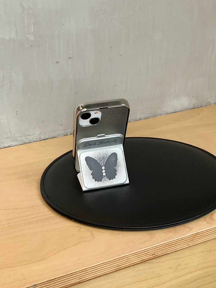 Dark Butterfly Folding Phone Stand Case - iPhone