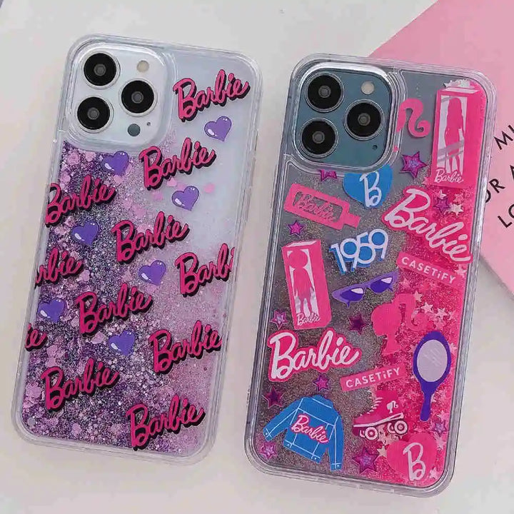 Glitter Barbie Liquid Case - iPhone