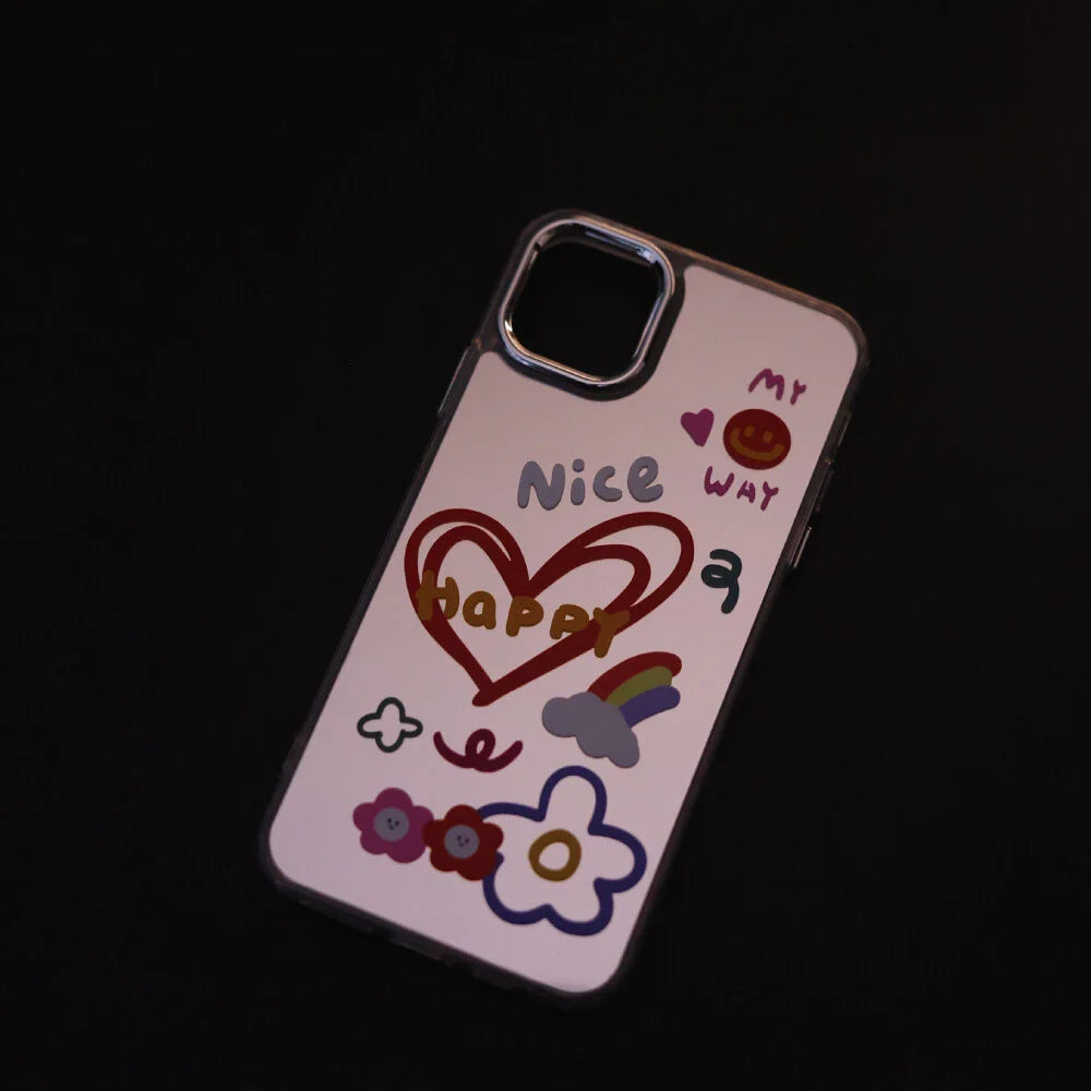 Nice Heart Mirror case - iPhone