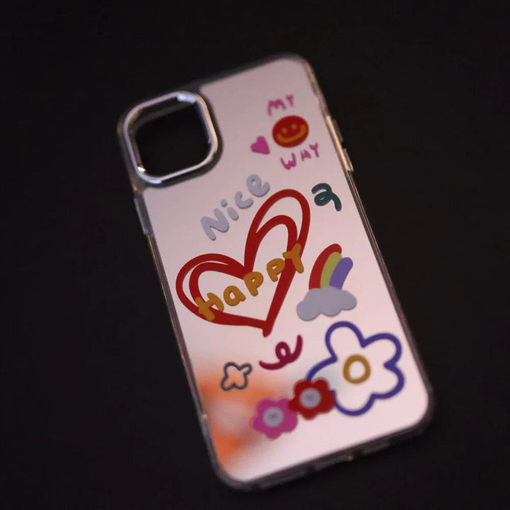 Nice Heart Mirror case - iPhone