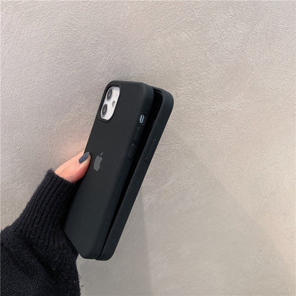 iPhone Liquid Silicone Case Cover ( BLACK )
