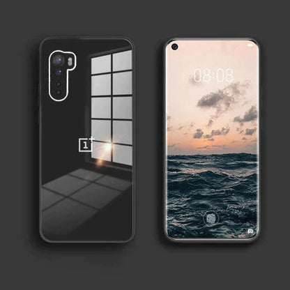 Solid Color Frosted 3D Glass Case - OnePlus (Buy 1 Get 1)