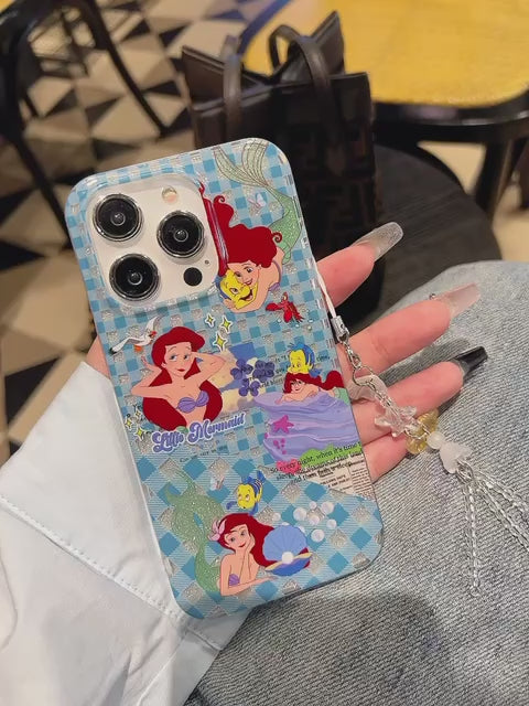 Shimmer Mermaid Case With Pendant Charm - iPhone